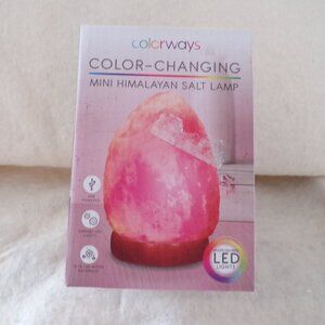 Himalayan Salt Lamp Colorways Color Changing Brand New